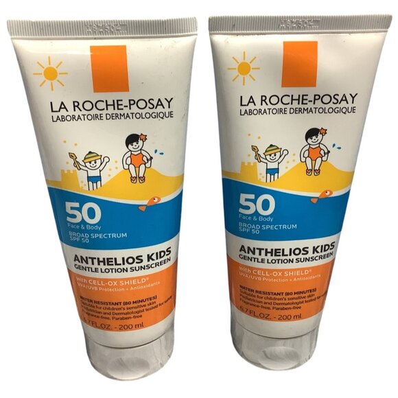 2 La Roche-Posay Anthelios Kids SPF 50 Gentle Lotion Sunscreen 6.7 Fl Oz 02/2028 - Picture 2 of 4